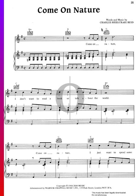 Come On Nature Sheet Music