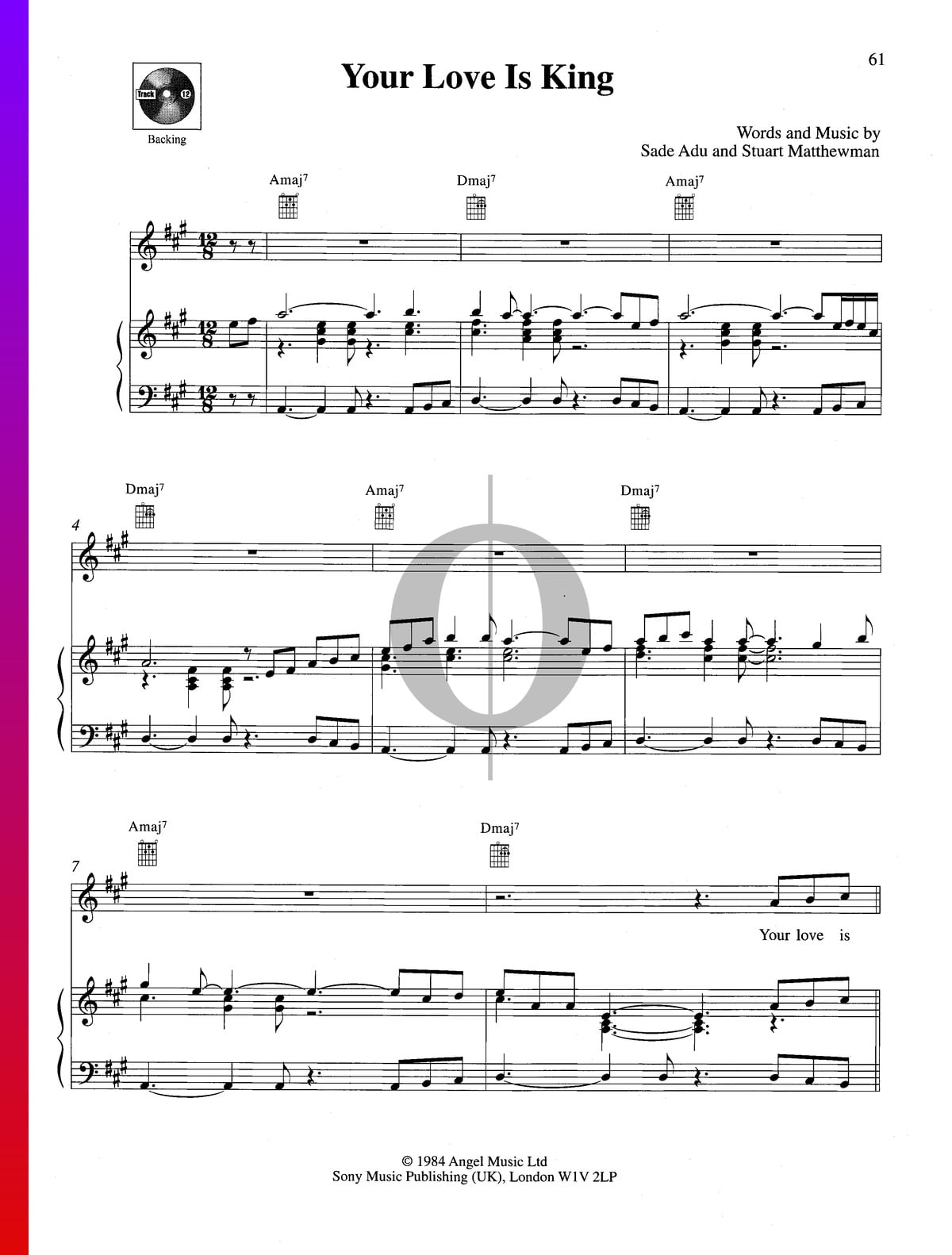 Print and Download Your Love Is King Sheet Music; Sheet Music - Download &  Print Your Love Is King