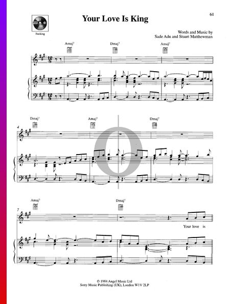 Your Love Is King Sheet Music