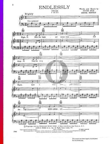Endlessly Sheet Music