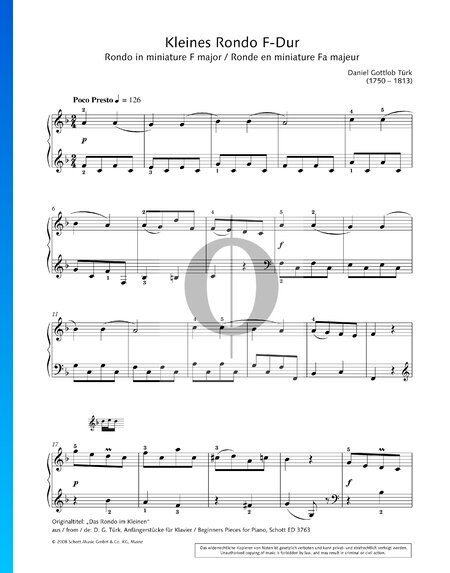 Rondo in Miniature, in F-Dur