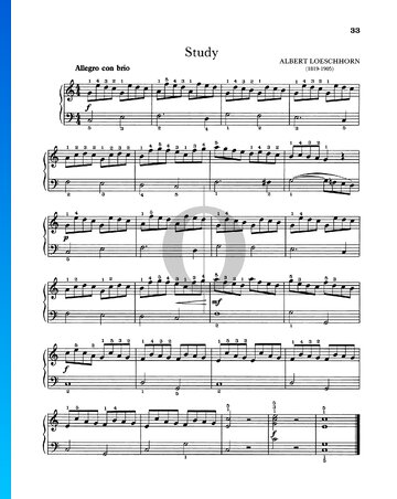 Study in C Major Sheet Music