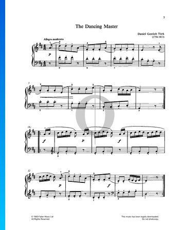 The Dancing Master Sheet Music