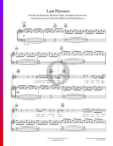 Last Flowers To The Hospital Musik-Noten