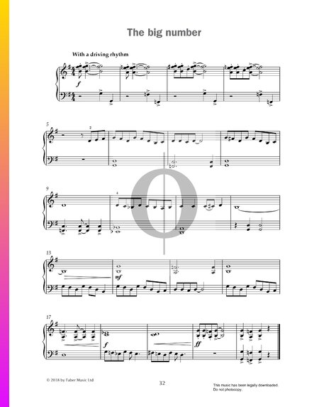 The Big Number Sheet Music
