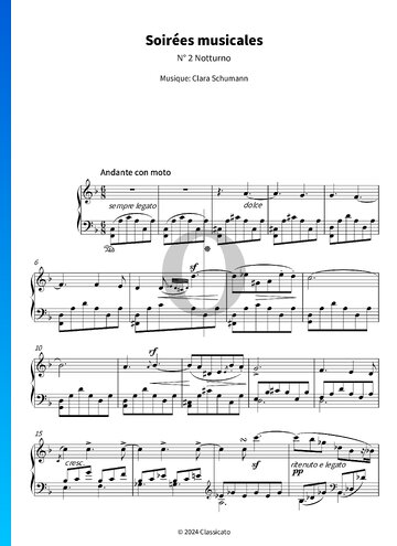 Soirées musicales, No. 2 Notturno Sheet Music