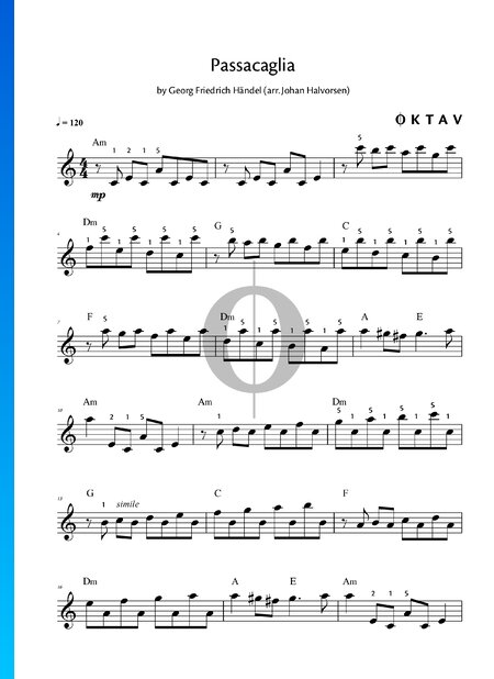 Suite Nr. 7 in g-Moll, HWV 432: Passacaglia