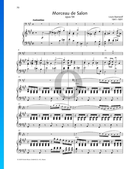 Morceau de Salon, Op. 54