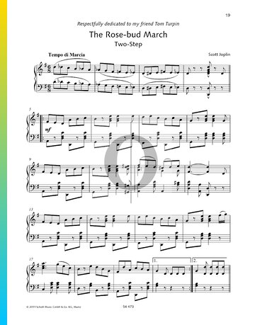 The Rose-Bud March (Two-Step) Partitura