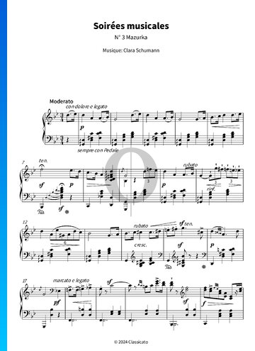 Soirées musicales, No. 3 Mazurka Sheet Music