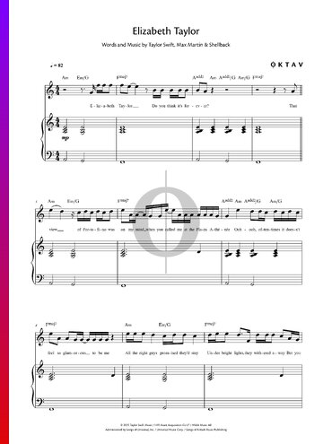 Elizabeth Taylor Sheet Music