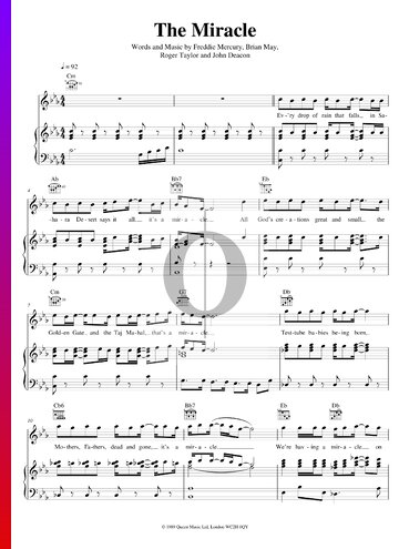 The Miracle Partitura