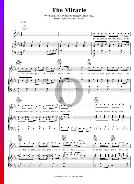 The Miracle Musik-Noten