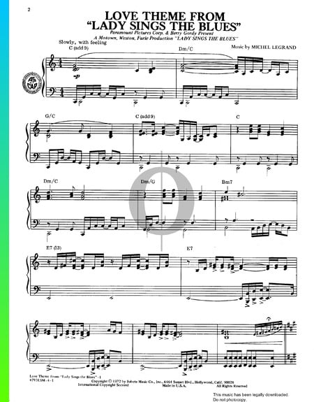Lady Sings The Blues Love Theme