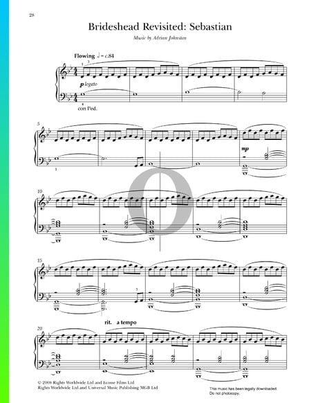Sebastian Sheet Music Piano Solo Pdf Download Streaming