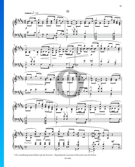 Sonata n.º 3 en fa sostenido mayor, Op. 23: 3. Andante