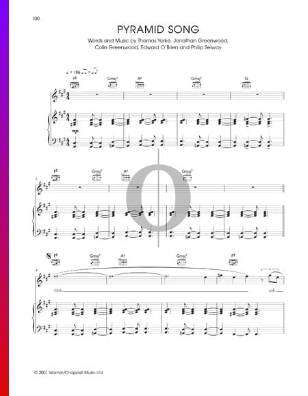Pyramid Song Partitura