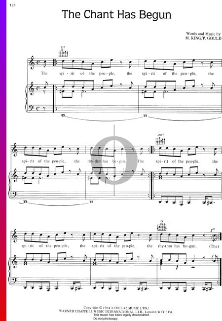 The Chant Has Begun Sheet Music