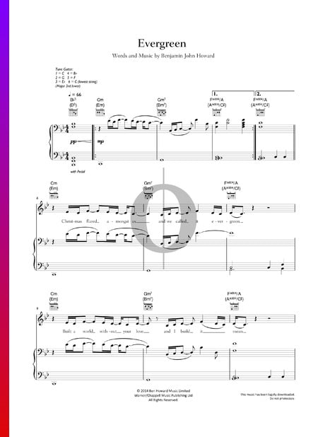 Evergreen Sheet Music