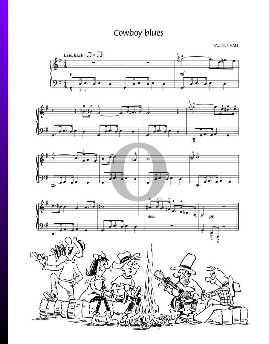 Cowboy blues (Pauline Hall) Piano Sheet Music OKTAV