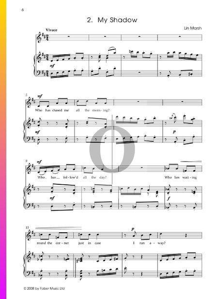 My Shadow Musik-Noten