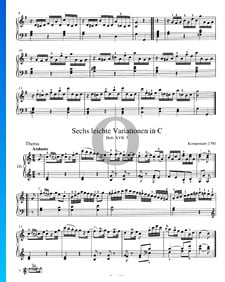Six Easy Variations in C Major, Hob. XVII:5