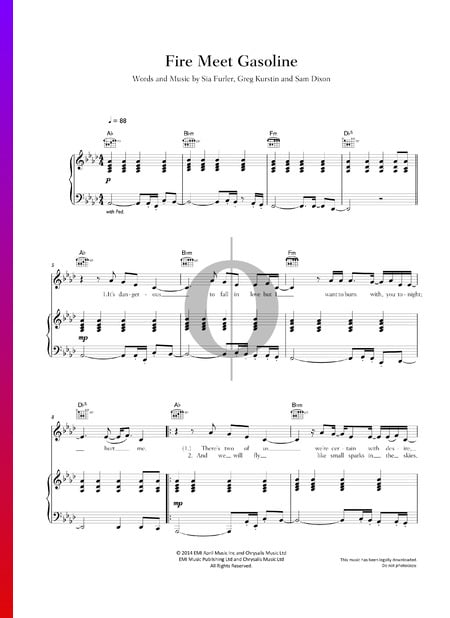 Fire Meet Gasoline Sheet Music