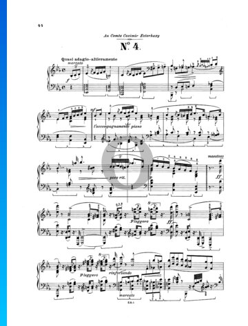 Hungarian Rhapsody No. 4, S.244/4 Spartito