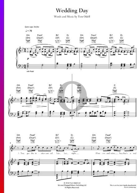 Wedding Day Musik-Noten