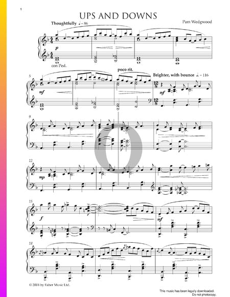 Ups And Downs Sheet Music