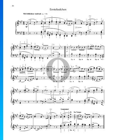 Desviarse Presunto cáustico Canción de cosecha, Op. 68 n.º 24 Partitura » Robert Schumann (Piano Solo)  | Descarga PDF - OKTAV