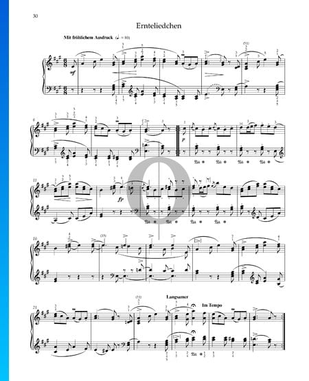 Chant de Moisson, Op. 68 No. 24 Partition