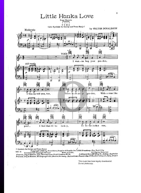 Little Hunka Love Sheet Music