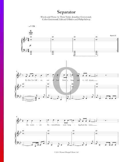 Separator Musik-Noten