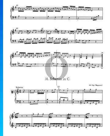 Scherzo in C-Dur, Nr. 31 Musik-Noten