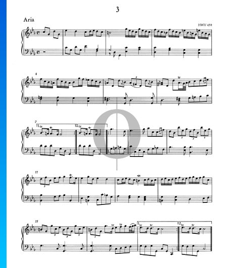 Aria C Minor, HWV 459 Sheet Music