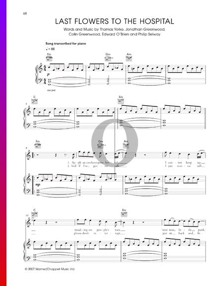 Last Flowers To The Hospital Sheet Music