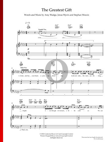 The Greatest Gift Sheet Music