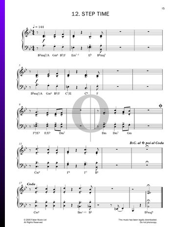 Step Time (John Kember) Piano Sheet Music - OKTAV