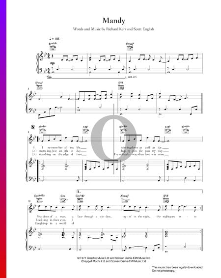 Mandy Musik-Noten
