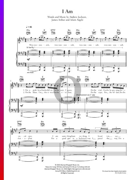 I Am Sheet Music