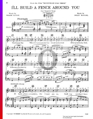 I'll Build A Fence Around You Sheet Music