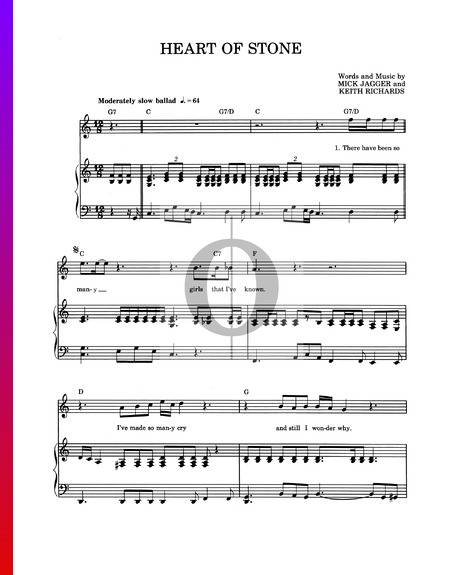 Heart Of Stone Musik-Noten