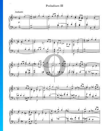 Partition Prélude en Ré mineur No. 3, Op. 16