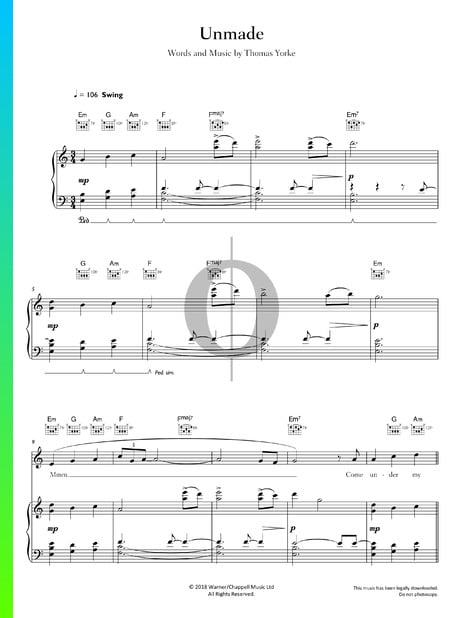 Unmade Sheet Music