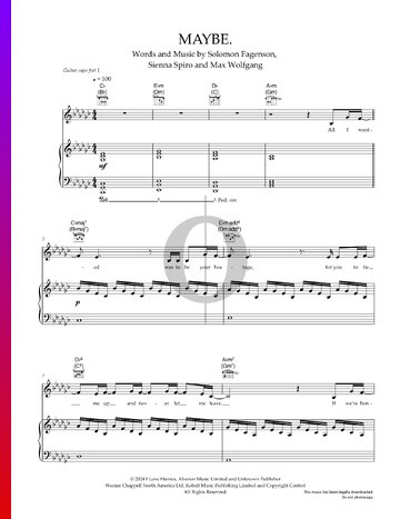 Maybe. Sheet Music
