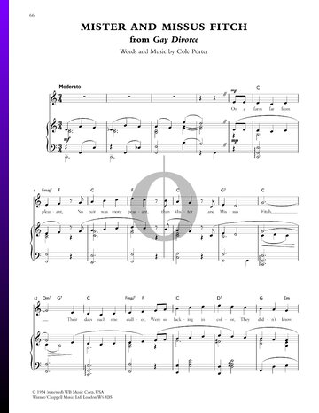 Mister and Missus Fitch Sheet Music