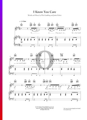I Know You Care Sheet Music