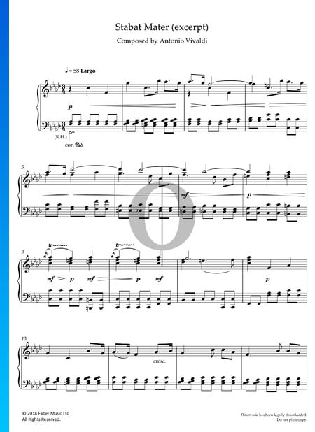 Stabat Mater, RV 621: 1. Largo Partition