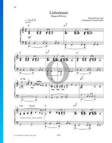 Liebestraum, S. 541/3 (Crossover) Sheet Music